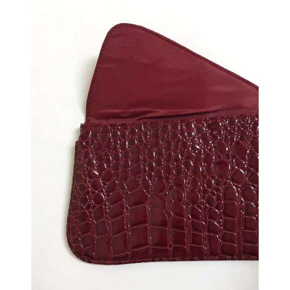 4 Bare Escentuals Minerals Cosmetic Makeup Bag CLUTCH Red NEW - Picture 7 of 8